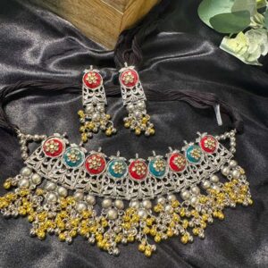 Multi-Color Meenakari Choker