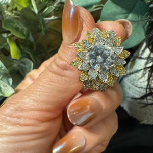 Vintage Gold Emerald Filigree Ring