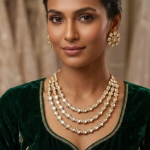 Multi-Layer Layered Haar Necklace Set