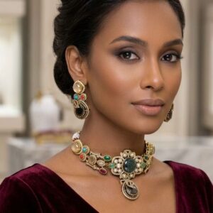 Navratna-Inspired Multi-Gemstone Set