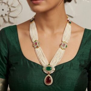 The Royal Heritage Multi-Strand Pearl and Gemstone Haar