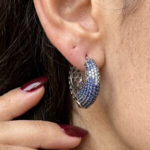 Traditional Marquise Emerald Crown Studs