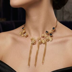 Gold Palted Neck Cuff