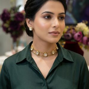 Kundan Single-Strand Choker Necklace