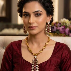 Antique Gold Floral Choker