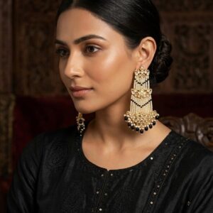 Multi-Strand Pearl Sahare Earrings
