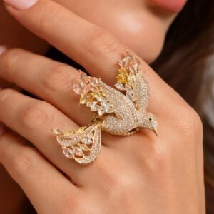 Bird Statement Cocktail Ring