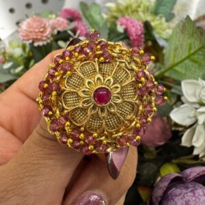 Gold-Plated Rajwadi Jodha Ring