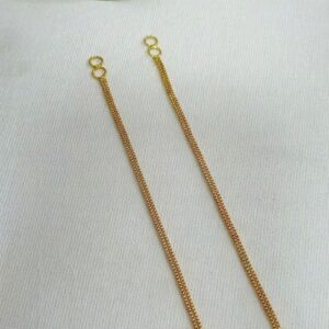 Minimalist Sleek Gold-Plated Single Strand Earchain