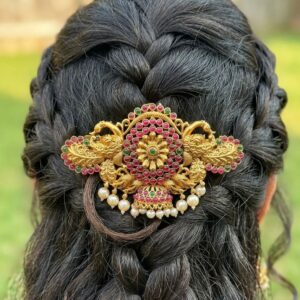 Choti Billa with Pink & Green Meenakari