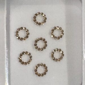 Bridal White Rhinestone Hollow Circular Bindi