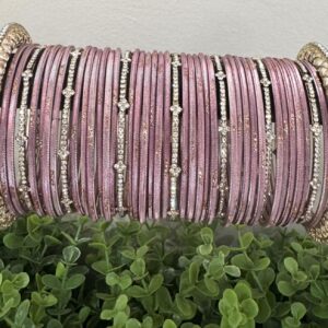 Pastel Pink & Diamond-Cut Crystal Set