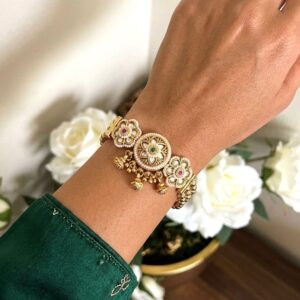 Ethnic Floral Kundan Bracelet